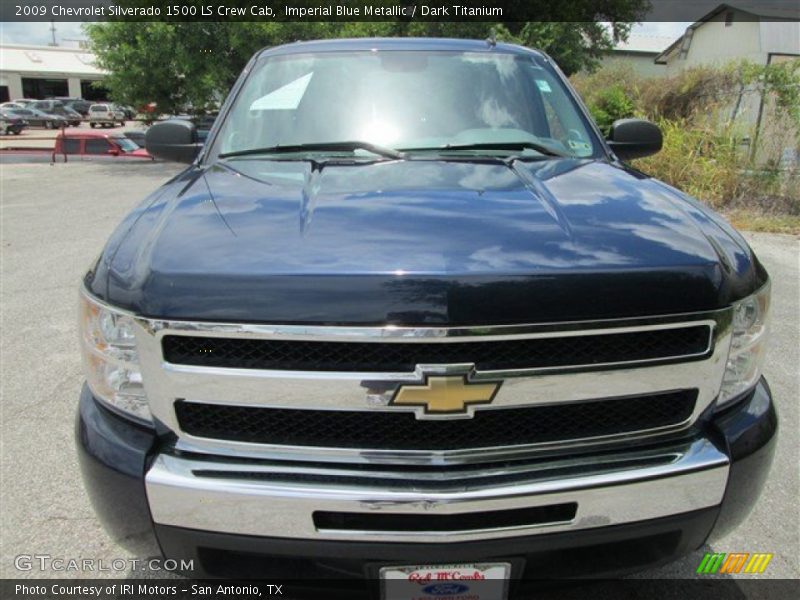 Imperial Blue Metallic / Dark Titanium 2009 Chevrolet Silverado 1500 LS Crew Cab