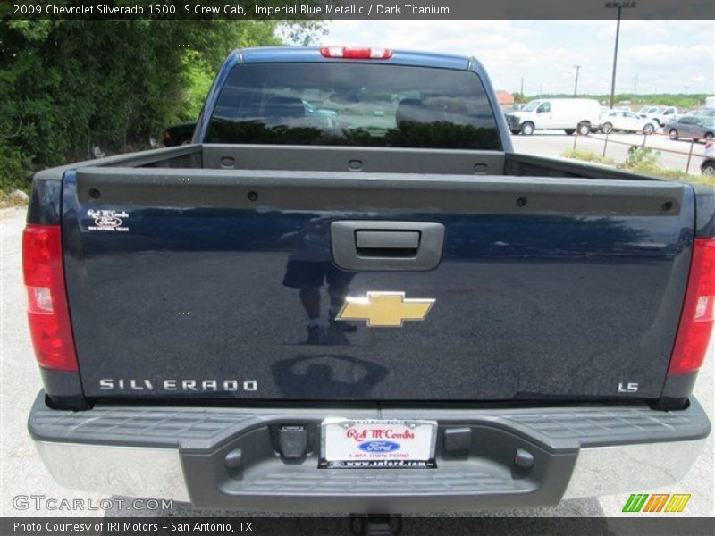 Imperial Blue Metallic / Dark Titanium 2009 Chevrolet Silverado 1500 LS Crew Cab