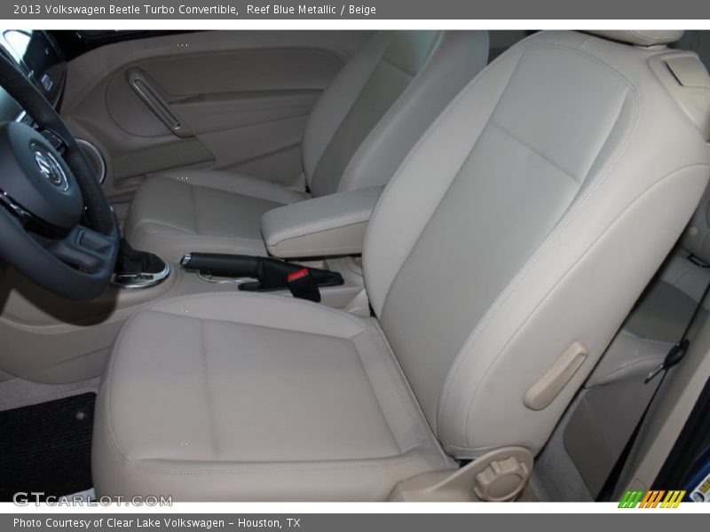 Reef Blue Metallic / Beige 2013 Volkswagen Beetle Turbo Convertible