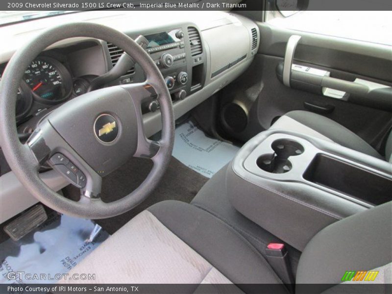 Imperial Blue Metallic / Dark Titanium 2009 Chevrolet Silverado 1500 LS Crew Cab