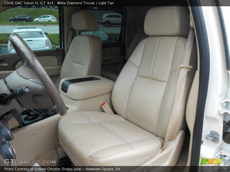 White Diamond Tricoat / Light Tan 2008 GMC Yukon XL SLT 4x4