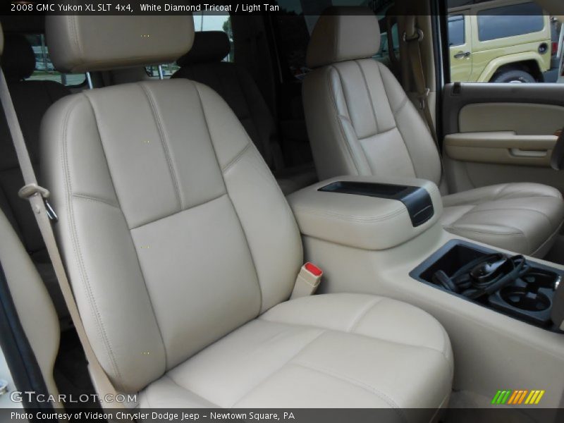 White Diamond Tricoat / Light Tan 2008 GMC Yukon XL SLT 4x4