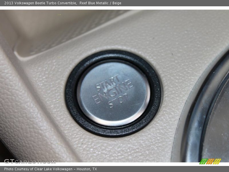 Reef Blue Metallic / Beige 2013 Volkswagen Beetle Turbo Convertible