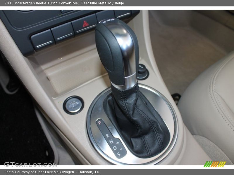 Reef Blue Metallic / Beige 2013 Volkswagen Beetle Turbo Convertible