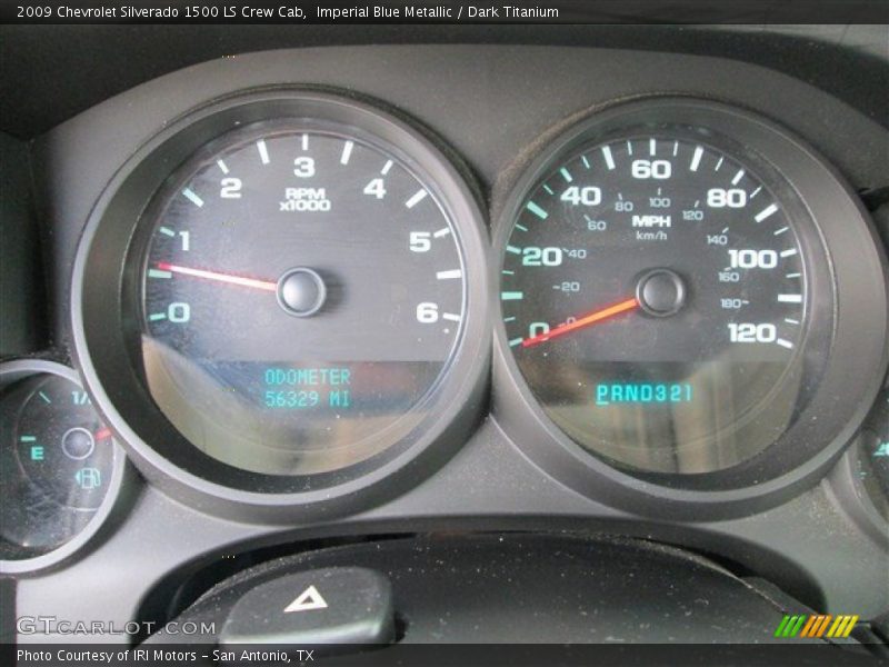 Imperial Blue Metallic / Dark Titanium 2009 Chevrolet Silverado 1500 LS Crew Cab