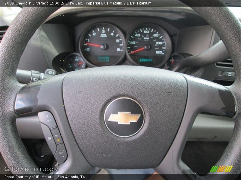 Imperial Blue Metallic / Dark Titanium 2009 Chevrolet Silverado 1500 LS Crew Cab