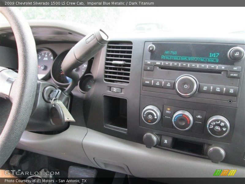 Imperial Blue Metallic / Dark Titanium 2009 Chevrolet Silverado 1500 LS Crew Cab