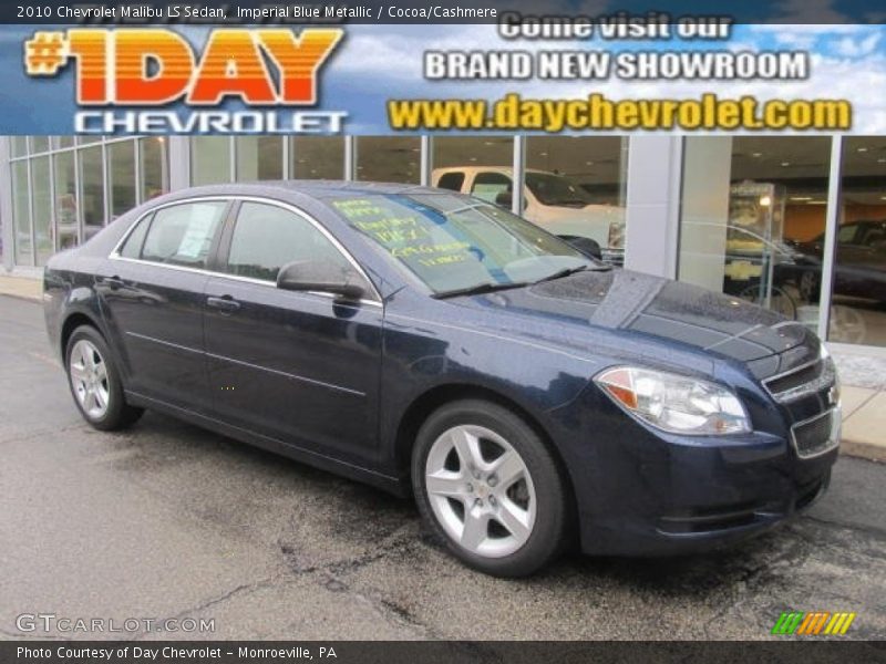 Imperial Blue Metallic / Cocoa/Cashmere 2010 Chevrolet Malibu LS Sedan