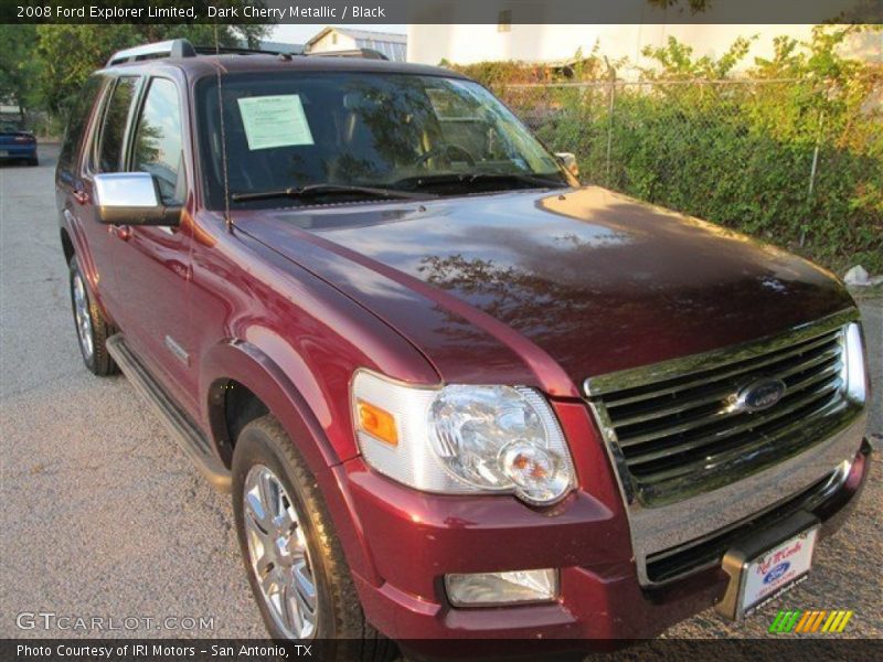 Dark Cherry Metallic / Black 2008 Ford Explorer Limited