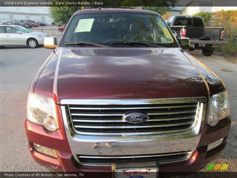 Dark Cherry Metallic / Black 2008 Ford Explorer Limited