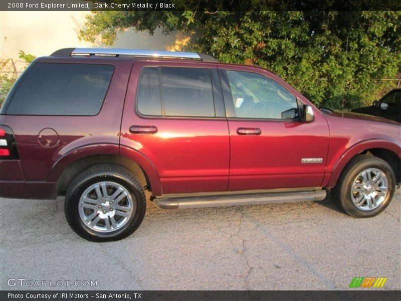 Dark Cherry Metallic / Black 2008 Ford Explorer Limited
