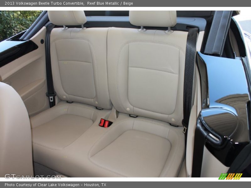 Reef Blue Metallic / Beige 2013 Volkswagen Beetle Turbo Convertible