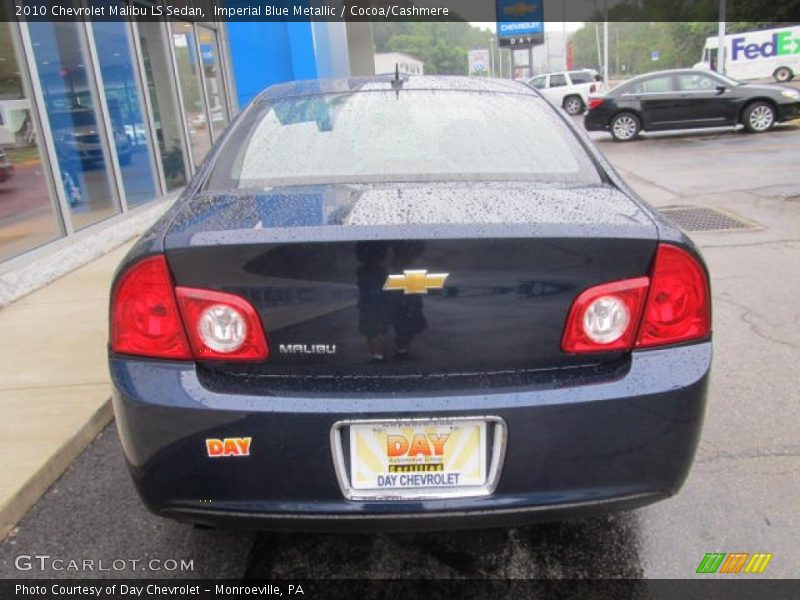Imperial Blue Metallic / Cocoa/Cashmere 2010 Chevrolet Malibu LS Sedan