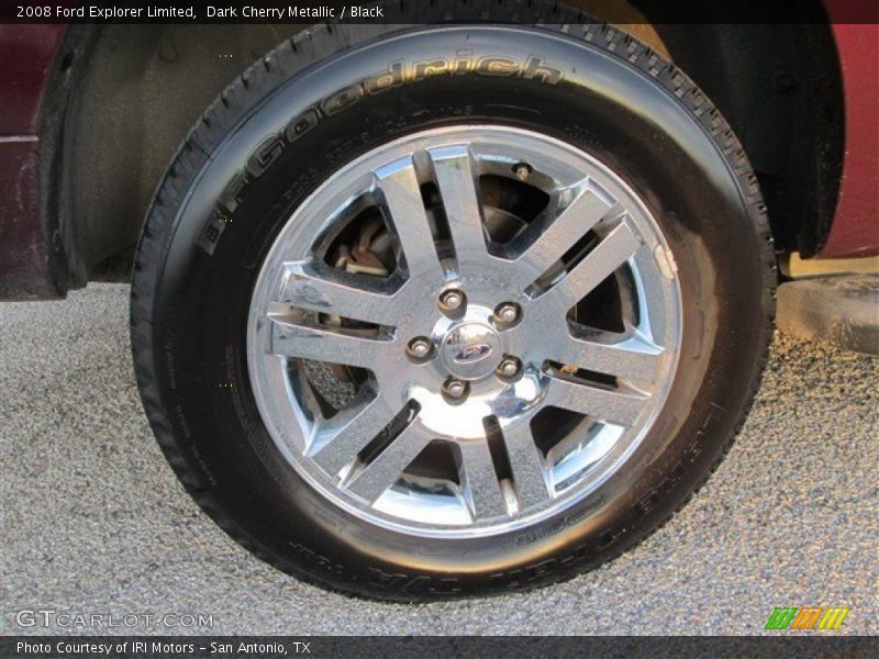 Dark Cherry Metallic / Black 2008 Ford Explorer Limited