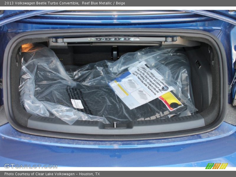 Reef Blue Metallic / Beige 2013 Volkswagen Beetle Turbo Convertible