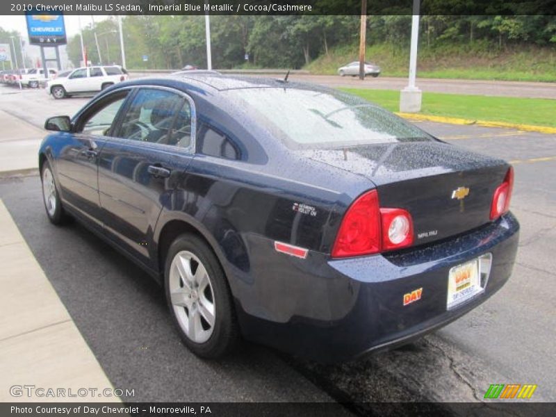 Imperial Blue Metallic / Cocoa/Cashmere 2010 Chevrolet Malibu LS Sedan