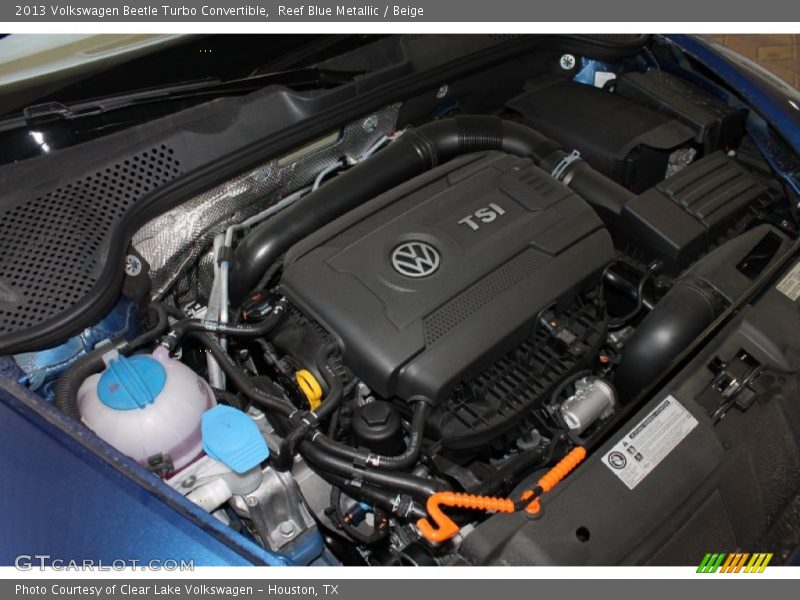 Reef Blue Metallic / Beige 2013 Volkswagen Beetle Turbo Convertible