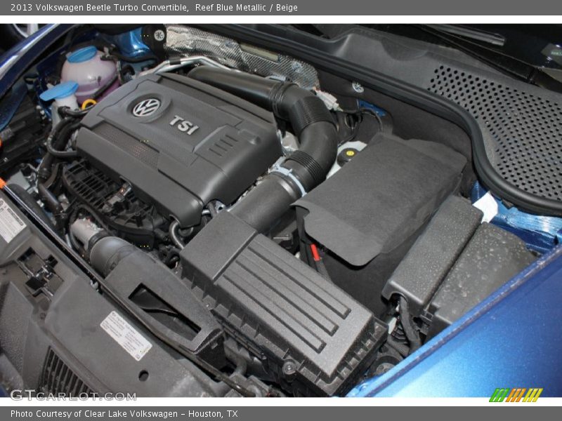 Reef Blue Metallic / Beige 2013 Volkswagen Beetle Turbo Convertible