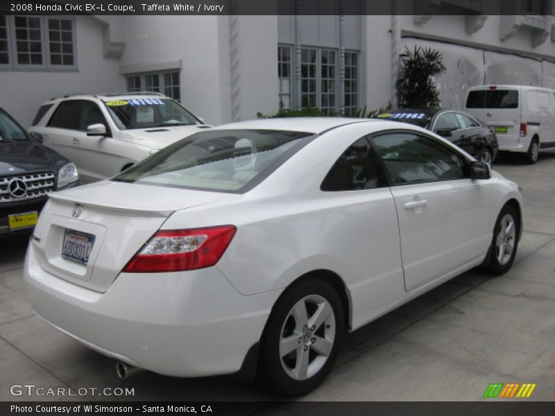 Taffeta White / Ivory 2008 Honda Civic EX-L Coupe