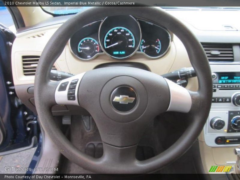 Imperial Blue Metallic / Cocoa/Cashmere 2010 Chevrolet Malibu LS Sedan