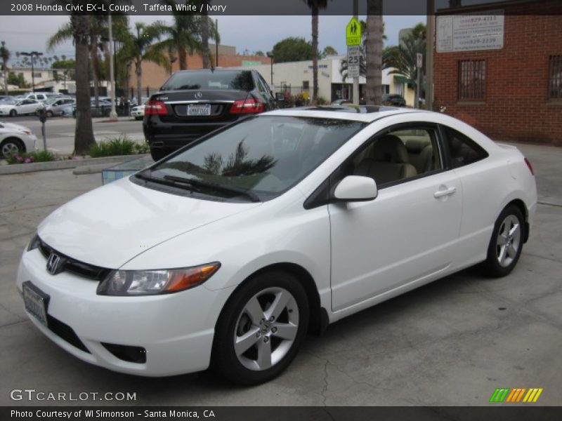 Taffeta White / Ivory 2008 Honda Civic EX-L Coupe