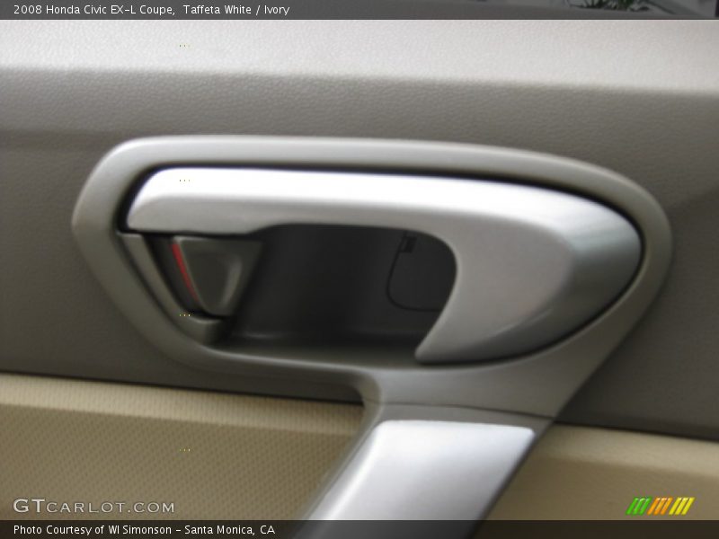 Taffeta White / Ivory 2008 Honda Civic EX-L Coupe