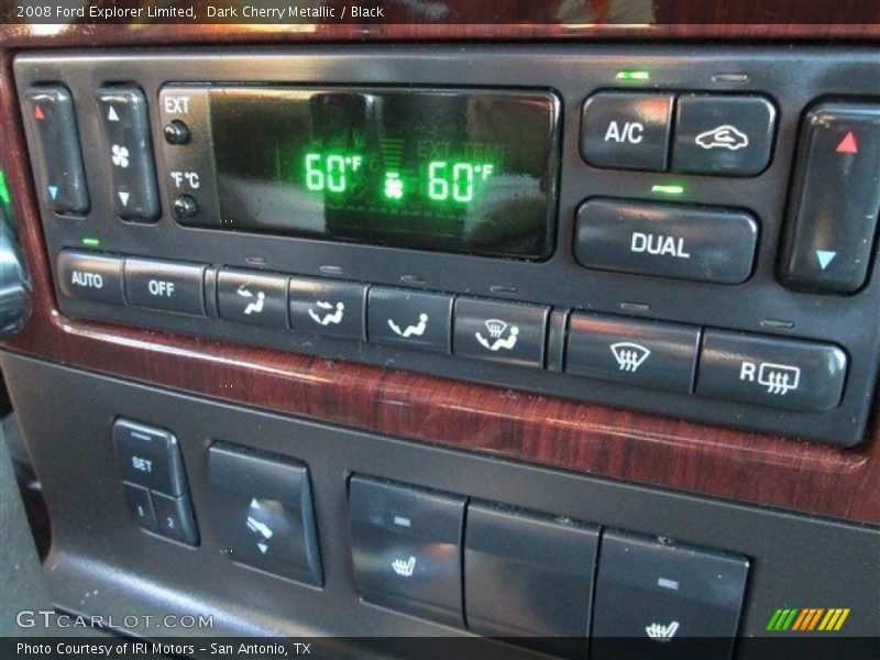 Dark Cherry Metallic / Black 2008 Ford Explorer Limited