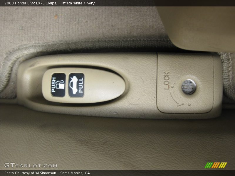 Taffeta White / Ivory 2008 Honda Civic EX-L Coupe