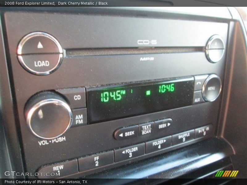 Dark Cherry Metallic / Black 2008 Ford Explorer Limited