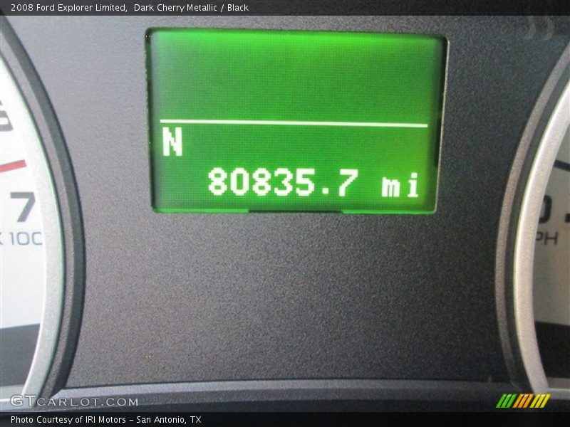 Dark Cherry Metallic / Black 2008 Ford Explorer Limited
