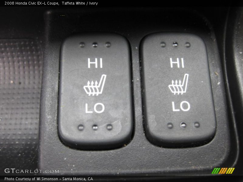 Taffeta White / Ivory 2008 Honda Civic EX-L Coupe