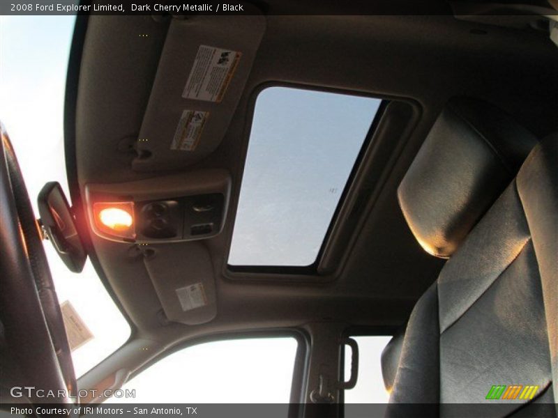 Dark Cherry Metallic / Black 2008 Ford Explorer Limited