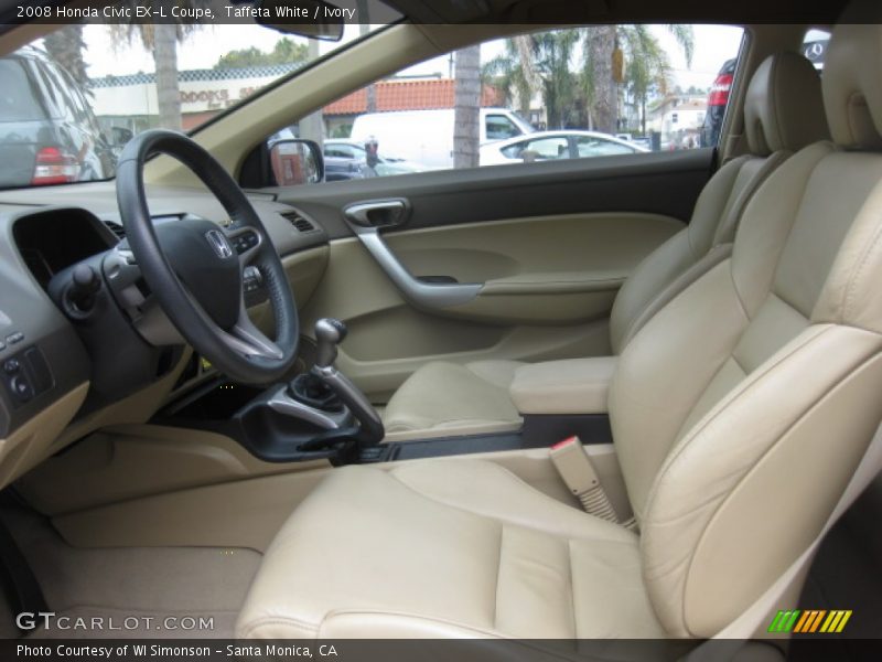Taffeta White / Ivory 2008 Honda Civic EX-L Coupe