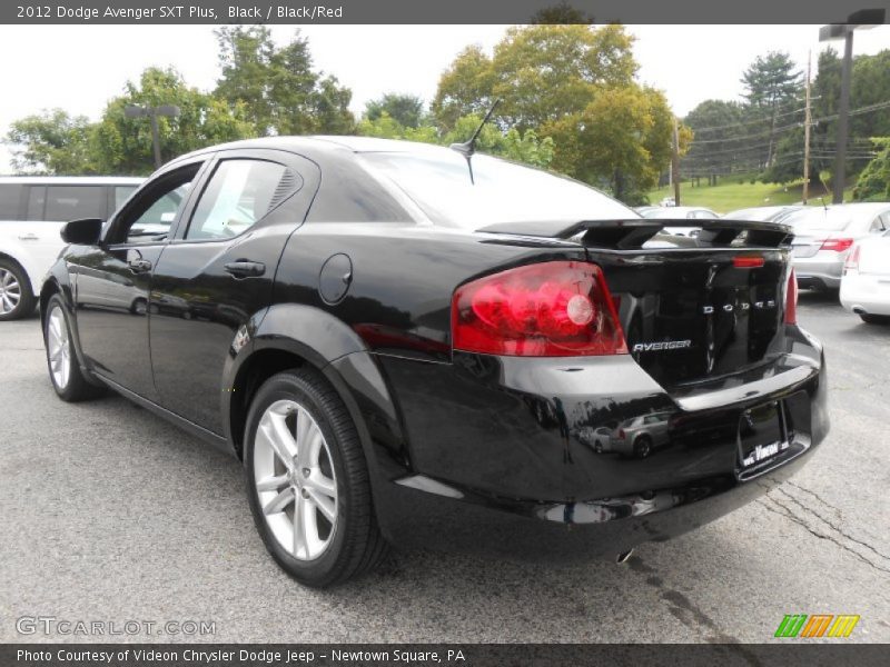 Black / Black/Red 2012 Dodge Avenger SXT Plus