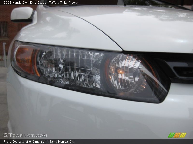 Taffeta White / Ivory 2008 Honda Civic EX-L Coupe