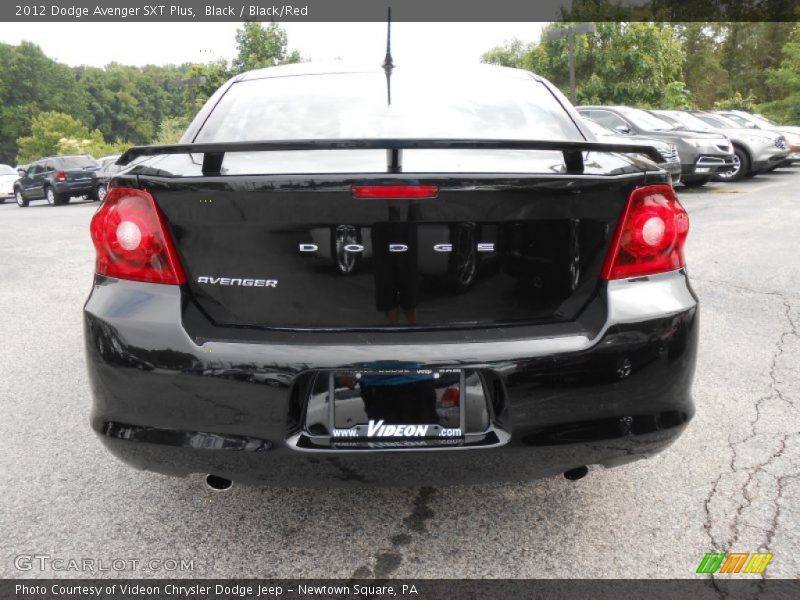 Black / Black/Red 2012 Dodge Avenger SXT Plus