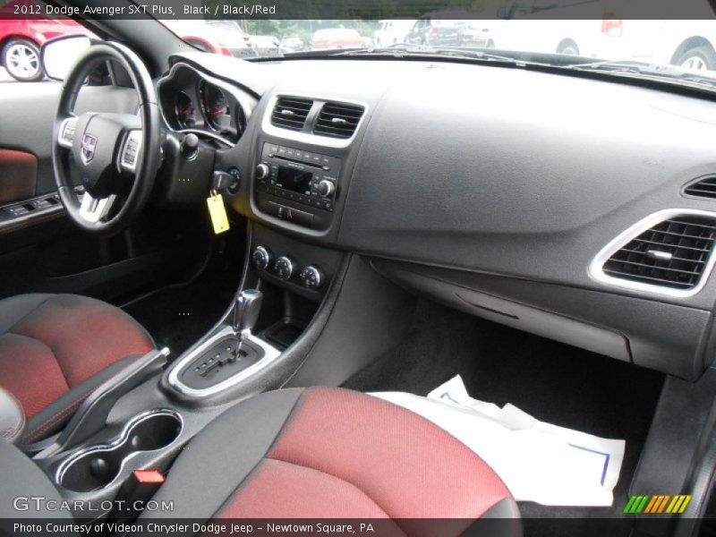 Black / Black/Red 2012 Dodge Avenger SXT Plus