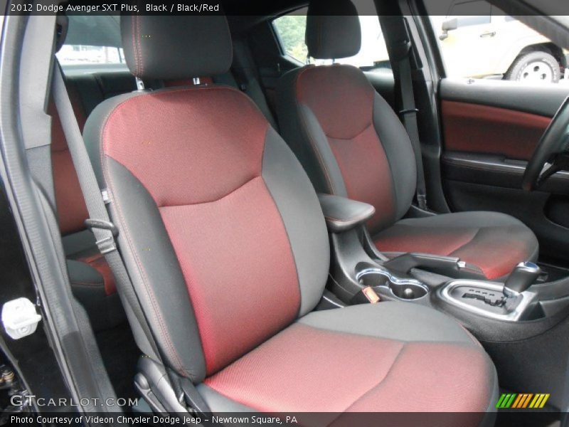 Black / Black/Red 2012 Dodge Avenger SXT Plus