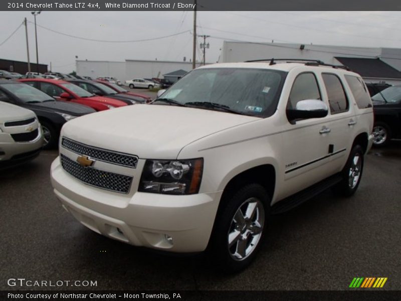 White Diamond Tricoat / Ebony 2014 Chevrolet Tahoe LTZ 4x4