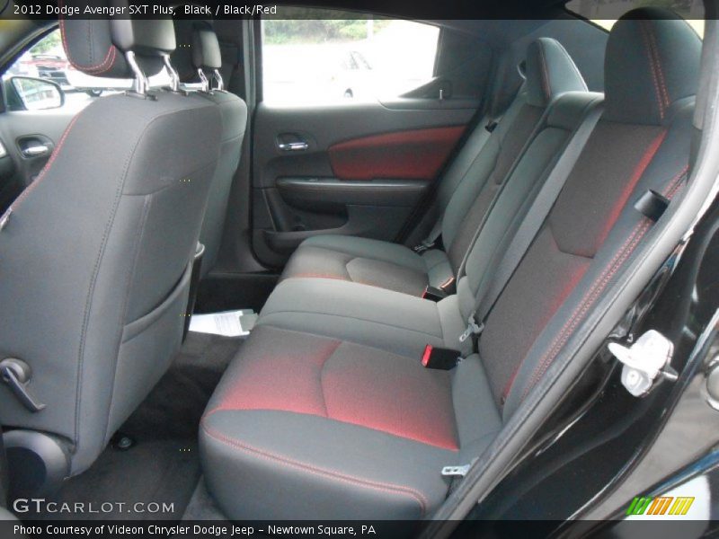 Black / Black/Red 2012 Dodge Avenger SXT Plus