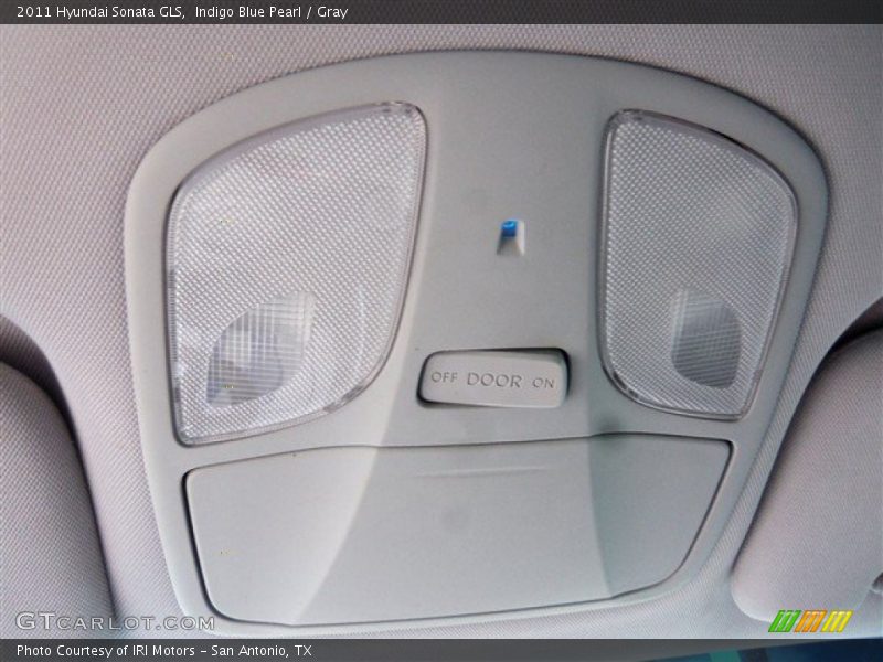 Indigo Blue Pearl / Gray 2011 Hyundai Sonata GLS