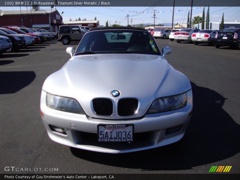 Titanium Silver Metallic / Black 2002 BMW Z3 2.5i Roadster