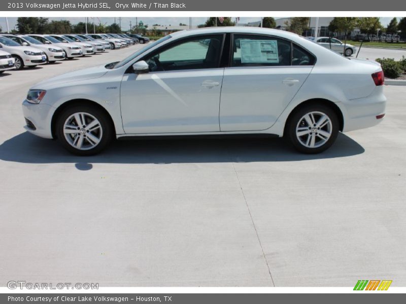 Oryx White / Titan Black 2013 Volkswagen Jetta Hybrid SEL