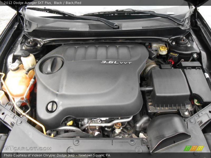 Black / Black/Red 2012 Dodge Avenger SXT Plus