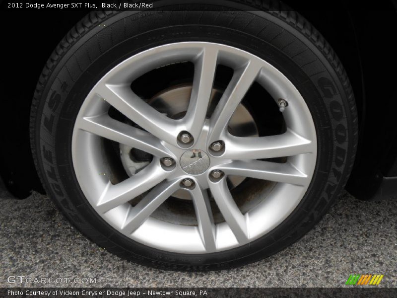 Black / Black/Red 2012 Dodge Avenger SXT Plus