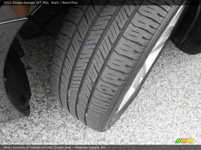 Black / Black/Red 2012 Dodge Avenger SXT Plus