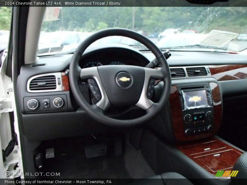 White Diamond Tricoat / Ebony 2014 Chevrolet Tahoe LTZ 4x4