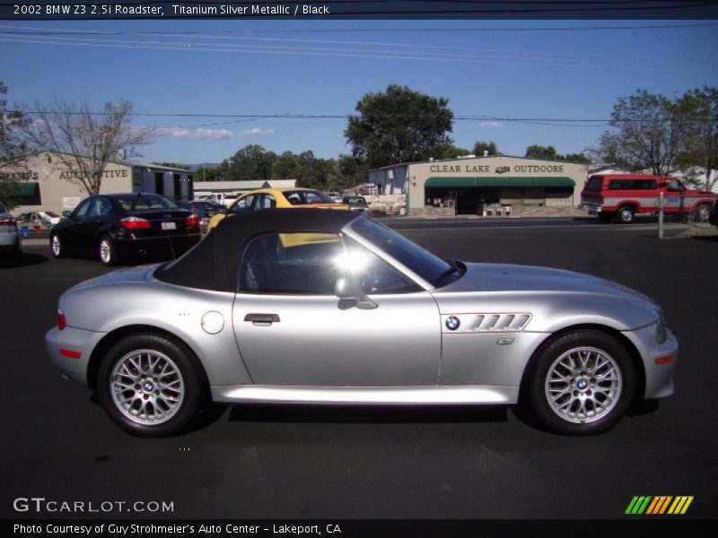 Titanium Silver Metallic / Black 2002 BMW Z3 2.5i Roadster