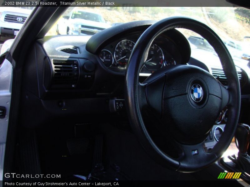 Titanium Silver Metallic / Black 2002 BMW Z3 2.5i Roadster