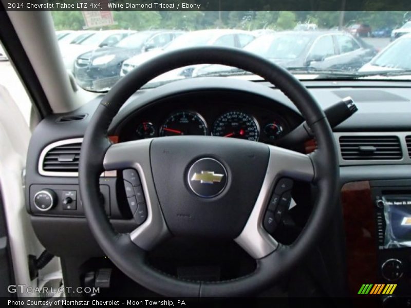 White Diamond Tricoat / Ebony 2014 Chevrolet Tahoe LTZ 4x4